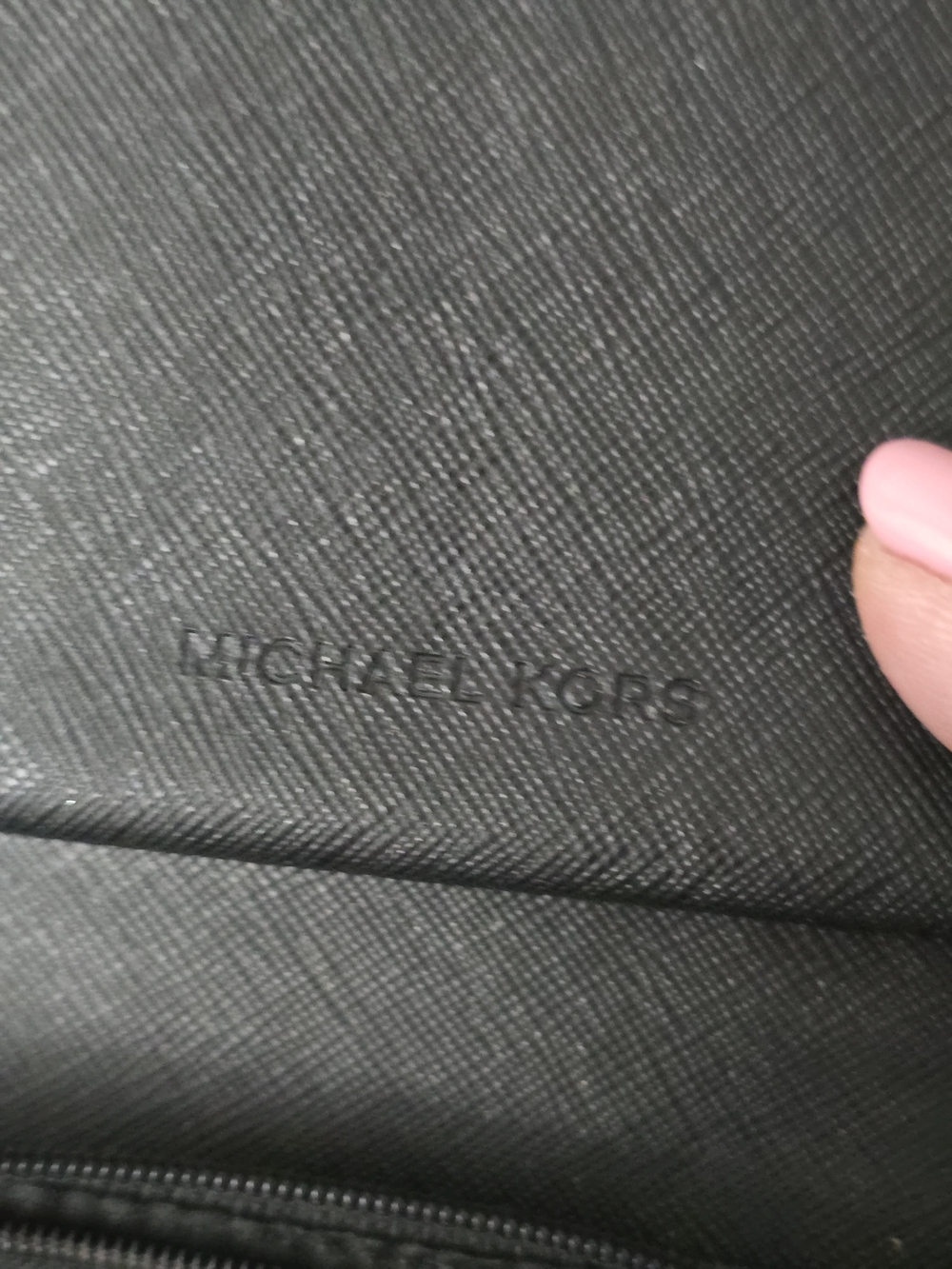 Michael Kors Fulton Black Pebbled Leather Zip-Around Wallet - Picture 9 of 11